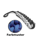 Schlepptau - L - blau mit roten Flecken